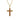 Ancient Kauri Cross Necklace - Yellow Gold - Komo Kauri - Woodsman Jewelry