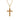 Gum Burl Cross Necklace - Yellow Gold - Tyalla - Woodsman Jewelry