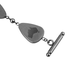 Load image into Gallery viewer, Gum Burl Drop Bracelet - Gunmetal - Tyalla - Woodsman Jewelry