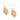 Gum Burl Drop Earrings - Yellow Gold - Tyalla - Woodsman Jewelry