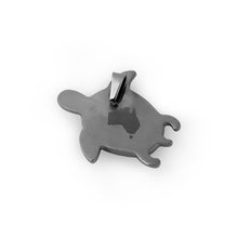 Load image into Gallery viewer, Gum Burl Turtle Necklace - Gunmetal - Tyalla - Woodsman Jewelry