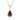Hawaiian Koa Wood Drop Necklace - Rose Gold - Komo Koa - Woodsman Jewelry