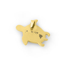 Load image into Gallery viewer, Hawaiian Koa Wood Honu Necklace - Yellow Gold - Komo Koa - Woodsman Jewelry