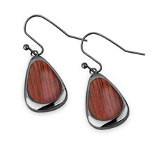 Load image into Gallery viewer, Jarrah Drop Earrings - Gunmetal - Tyalla - Woodsman Jewelry