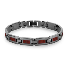 Load image into Gallery viewer, Jarrah Men's Link Bracelet - Gunmetal - Tyalla - Woodsman Jewelry