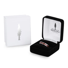Load image into Gallery viewer, Redwood Thin Titanium Ring - Sequoia - Woodsman Jewelry