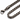 18 Inch Gunmetal Plated Stainless Steel Box Chain