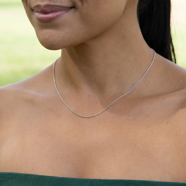18 Inch Gunmetal Plated Stainless Steel Box Chain