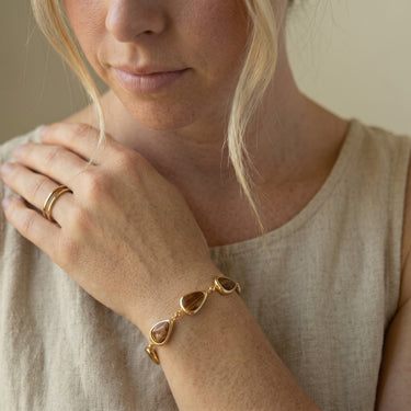 Redwood Drop Bracelet - Yellow Gold