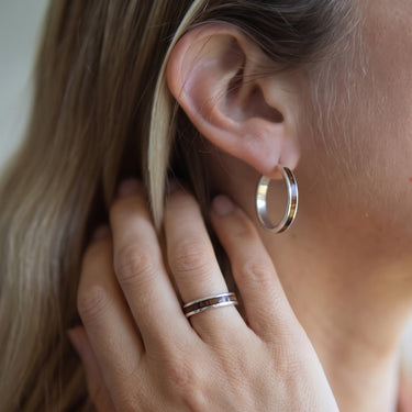 Redwood Hoop Earrings