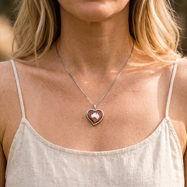 Jarrah Heart Necklace