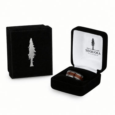 Redwood Classic Tungsten Ring - Gunmetal Brushed
