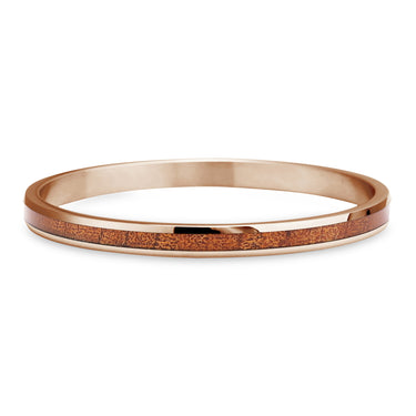 Ancient Kauri Bangle - Rose Gold - Komo Kauri - Woodsman Jewelry