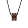 Ancient Kauri Classic Barrel - Gunmetal - Komo Kauri - Woodsman Jewelry