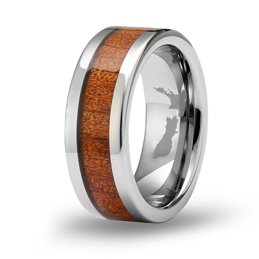 Ancient Kauri Wood Tungsten Ring | Komo Kauri Jewellery • New Zealand ...