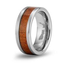 Load image into Gallery viewer, Ancient Kauri Classic Tungsten Ring - Brushed - Komo Kauri - Woodsman Jewelry
