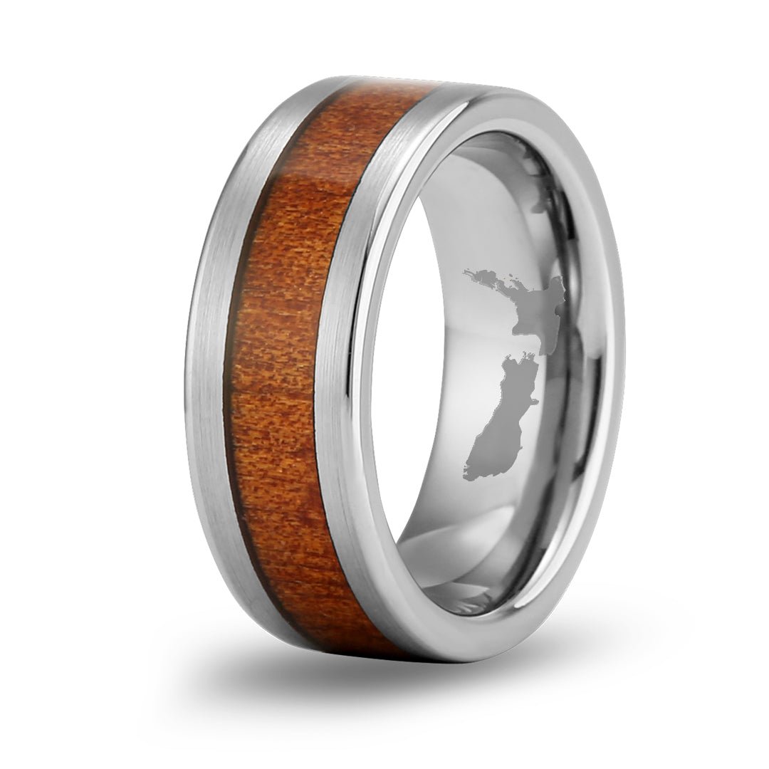 Ancient Kauri Wood Tungsten Ring | Komo Kauri New Zealand by Woodsman