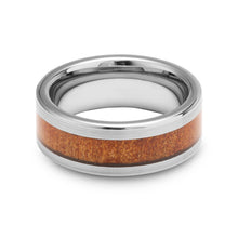 Load image into Gallery viewer, Ancient Kauri Classic Tungsten Ring - Brushed - Komo Kauri - Woodsman Jewelry
