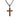 Ancient Kauri Cross Necklace - Gunmetal - Komo Kauri - Woodsman Jewelry