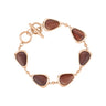 Ancient Kauri Drop Bracelet - Rose Gold - Komo Kauri - Woodsman Jewelry
