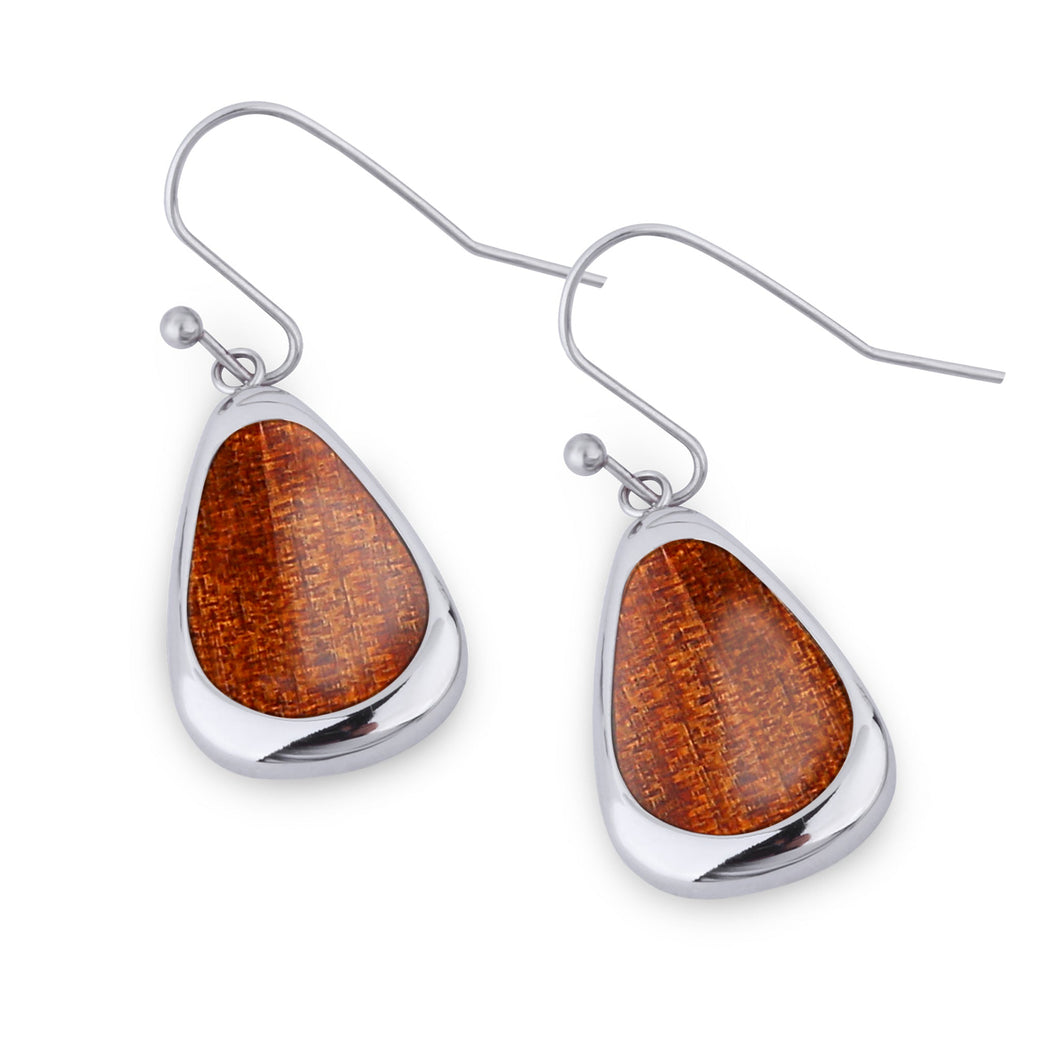Ancient Kauri Drop Earrings - Komo Kauri - Woodsman Jewelry