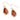 Ancient Kauri Drop Earrings - Rose Gold - Komo Kauri - Woodsman Jewelry