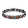 Ancient Kauri Ladies Link Bracelet - Gunmetal - Komo Kauri - Woodsman Jewelry