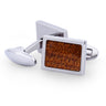 Ancient Kauri Rectangular Cufflinks - Komo Kauri - Woodsman Jewelry