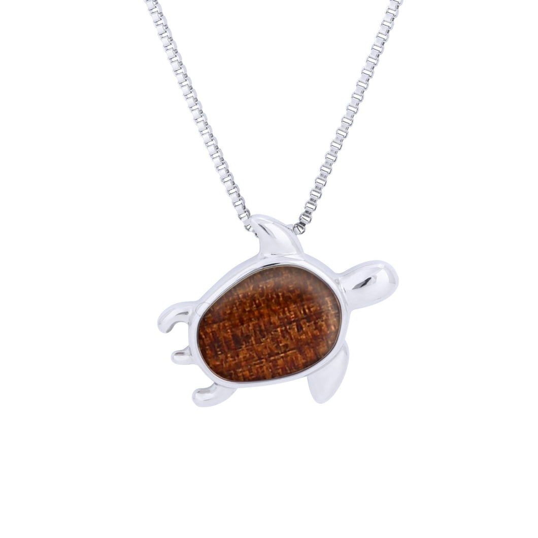 Ancient Kauri Turtle Necklace - Komo Kauri - Woodsman Jewelry