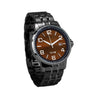 Ancient Kauri Watch Stainless Steel Band Gunmetal - Men's - Komo Kauri - Woodsman Jewelry