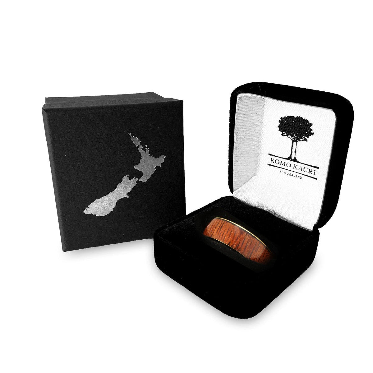 Ancient Kauri Wood Tungsten Ring | Komo Kauri Jewellery • New Zealand ...