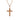 Gum Burl Cross Necklace - Rose Gold - Tyalla - Woodsman Jewelry