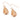 Gum Burl Drop Earrings - Rose Gold - Tyalla - Woodsman Jewelry