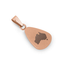 Load image into Gallery viewer, Gum Burl Drop Necklace - Rose Gold - Tyalla - Woodsman Jewelry
