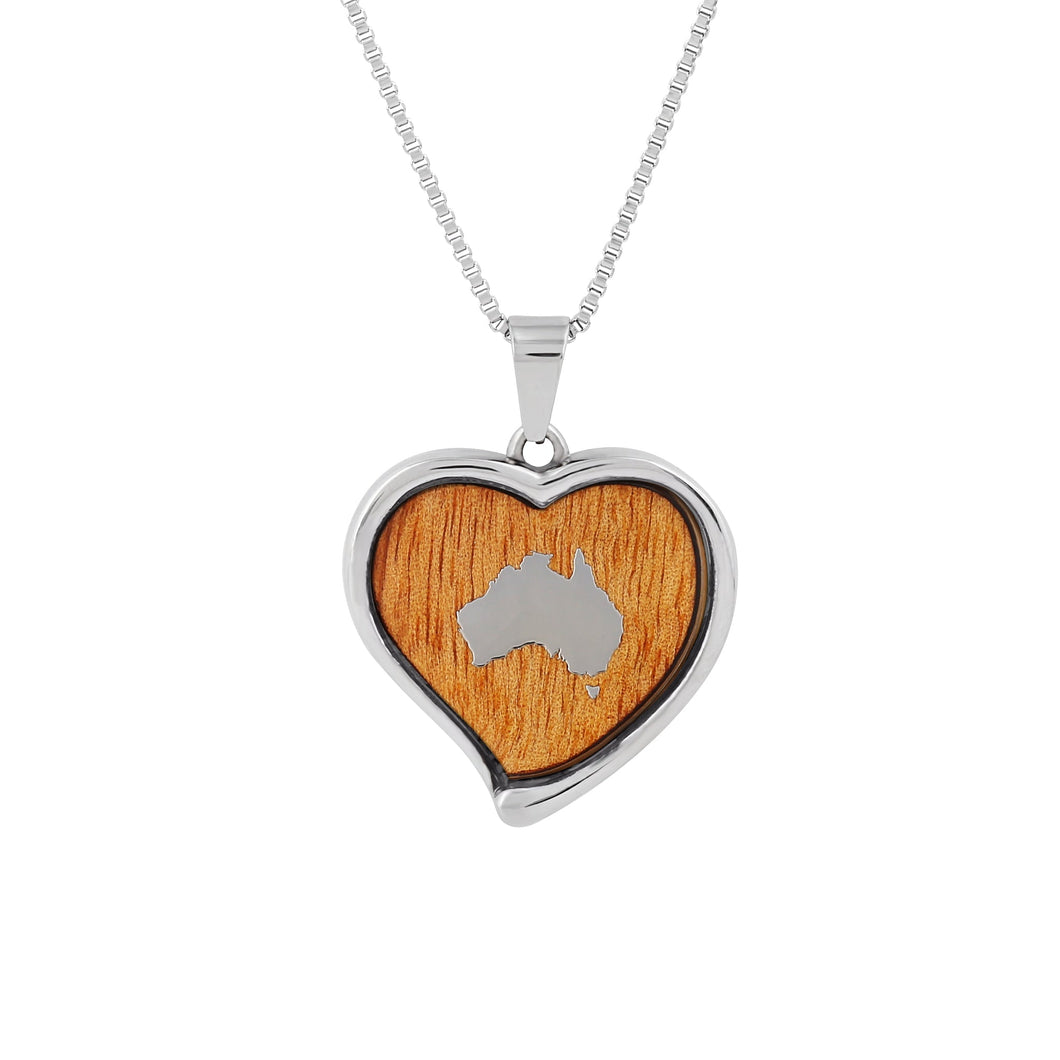 Gum Burl Heart Necklace - Tyalla - Woodsman Jewelry