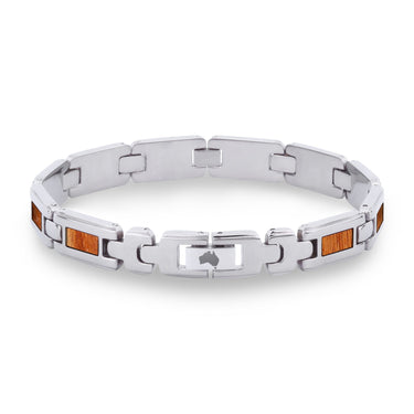 Gum Burl Men's Link Bracelet - Tyalla - Woodsman Jewelry