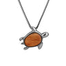 Gum Burl Turtle Necklace - Gunmetal - Tyalla - Woodsman Jewelry