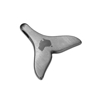 Gum Burl Whale Tail Necklace - Gunmetal - Tyalla - Woodsman Jewelry