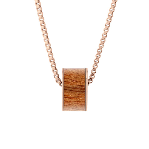 Gum Burl Wide Barrel - Rose Gold - Tyalla - Woodsman Jewelry