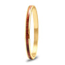 Hawaiian Koa Wood Bangle Bracelet - Yellow Gold - Komo Koa - Woodsman Jewelry