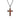 Hawaiian Koa Wood Cross Necklace - Gunmetal - Komo Koa - Woodsman Jewelry