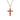 Hawaiian Koa Wood Cross Necklace - Rose Gold - Komo Koa - Woodsman Jewelry