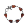 Hawaiian Koa Wood Drop Bracelet - Gunmetal - Komo Koa - Woodsman Jewelry