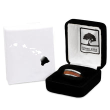 Load image into Gallery viewer, Hawaiian Koa Wood Tungsten Ring - Classic - Komo Koa - Woodsman Jewelry
