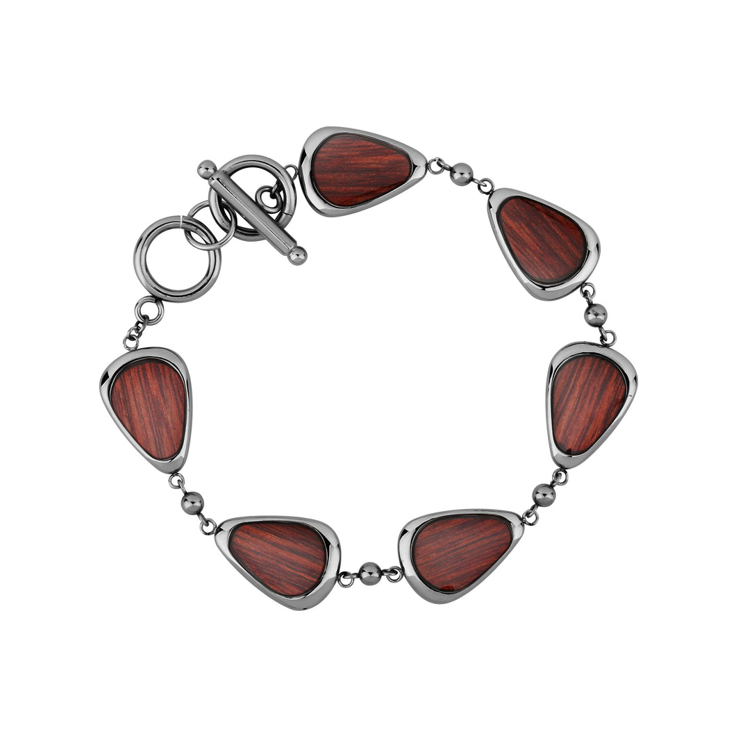 Jarrah Drop Bracelet - Gunmetal - Tyalla - Woodsman Jewelry