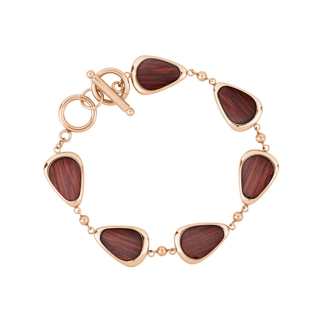 Jarrah Drop Bracelet - Rose Gold - Tyalla - Woodsman Jewelry