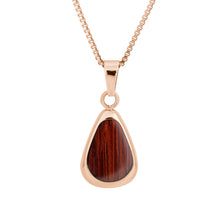 Load image into Gallery viewer, Jarrah Drop Necklace - Rose Gold - Tyalla - Woodsman Jewelry
