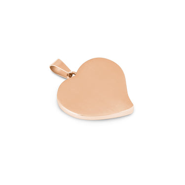 Jarrah Heart Necklace - Rose Gold - Tyalla - Woodsman Jewelry