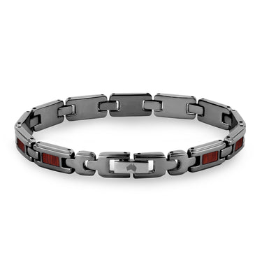 Jarrah Ladies Link Bracelet - Gunmetal - Tyalla - Woodsman Jewelry