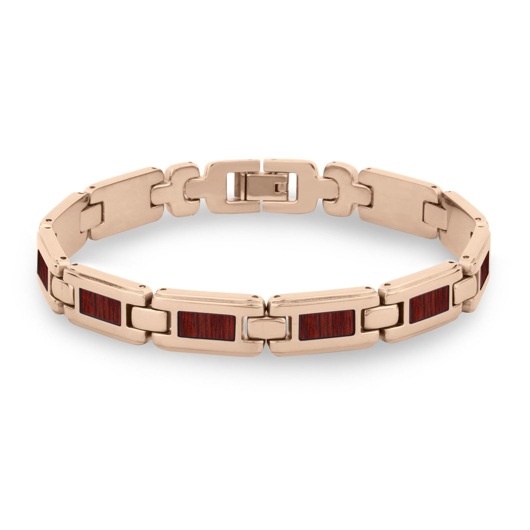 Jarrah Ladies Link Bracelet - Rose Gold - Tyalla - Woodsman Jewelry
